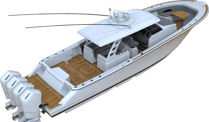 Ocean-1-HALO-470-luxury-super-console-outboard-yacht-stern-profile