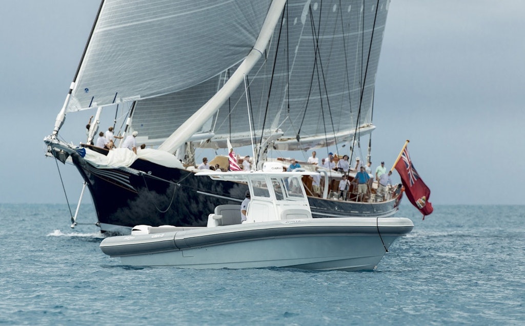 S/Y Meteor with OCEAN 1 yacht tender Captain Dean Maggio